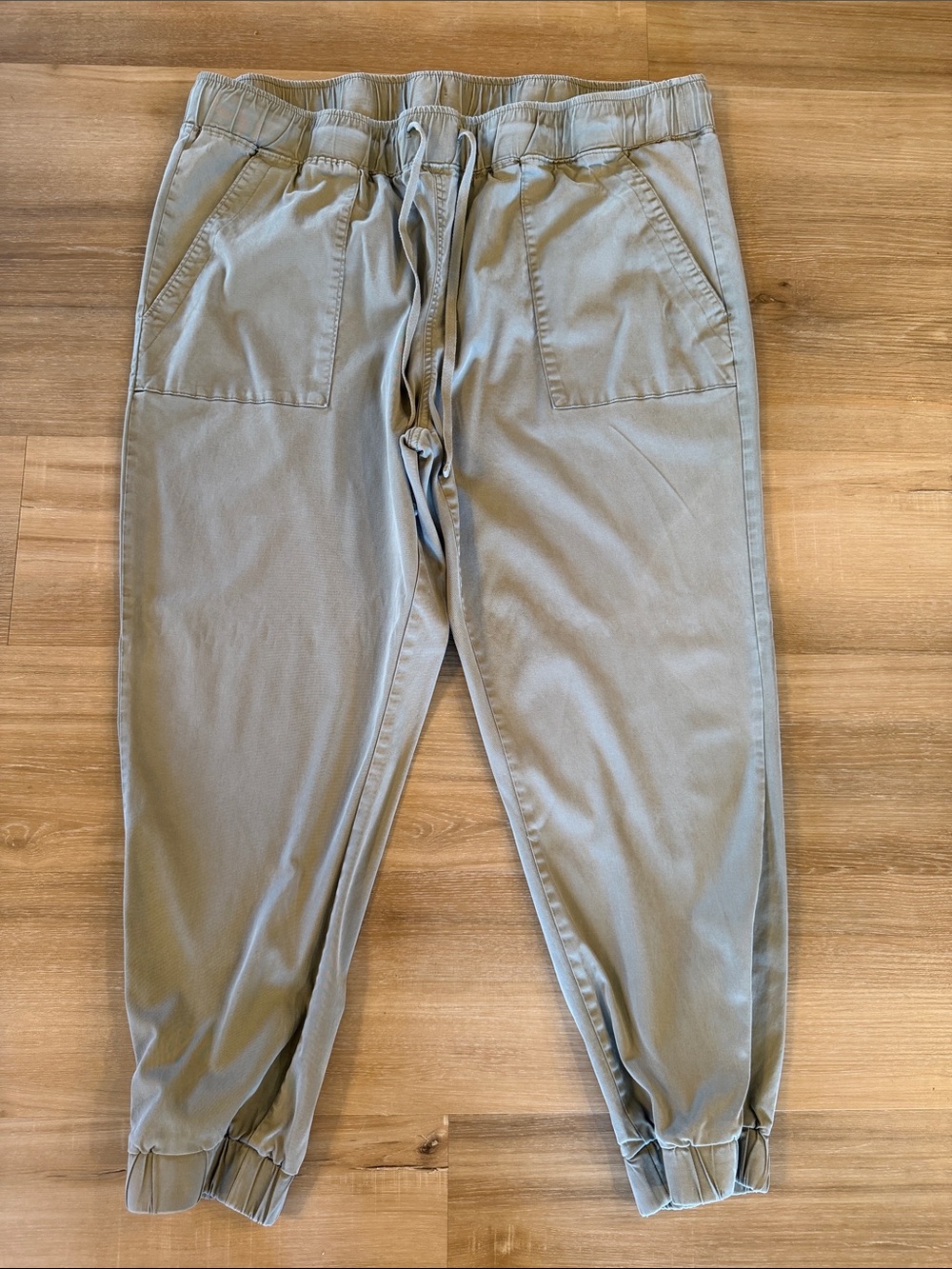 Buffalo David Bitton Light Gray Drawstring Jogger Pants